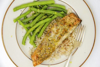Mustard and Dill Crusted Salmon