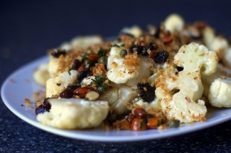 Cauliflower with Tuna, Raisins, and Capers