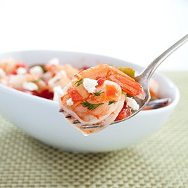 Greek-Style Shrimp with Tomatoes and Feta