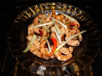 Recipe Photo: Stir-fried Prawns with Tamarind