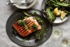 Grilled Salmon With Kale Chips
