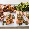 One-Pan Roasted Salmon with Broccoli and Red Potatoes