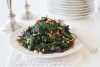 Sautéed Kale with Dried Cranberries and Pine Nuts