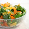 Recipe Photo: Spinach Salad with Carrot, Orange, and Sesame