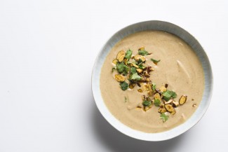 Harissa-Spiced Cauliflower-Almond Soup Harissa-Spiced Cauliflower-Almond Soup