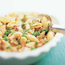 Recipe Photo: Pasta with Sun-Dried Tomatoes, Ricotta, and Peas
