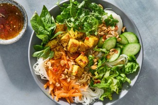 Golden Tofu Noodle Bowl