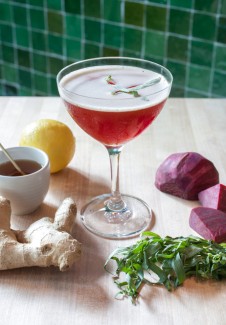 "Beet Me in St. Louis" cocktail "Beet Me in St. Louis" cocktail