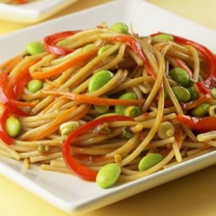 Edamame Lo Mein Recipe Photo: Edamame Lo Mein