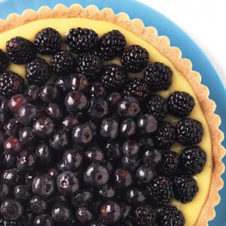 Lime Tart with Blackberries and Blueberries Recipe Photo: Lime Tart with Blackberries and Blueberries
